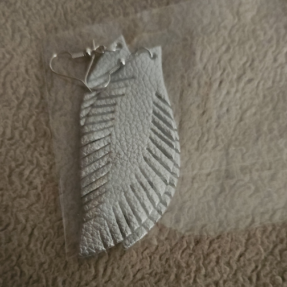 Silver Leaf Earrings